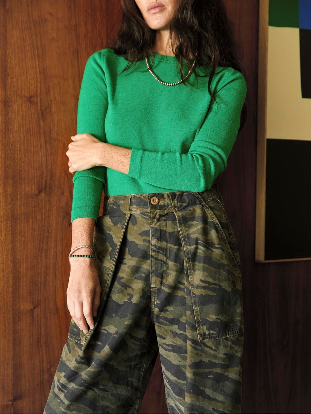 Imogene and Willie Service Trouser 28 Camo Brushstroke Camo NWT - Picture 3 of 16